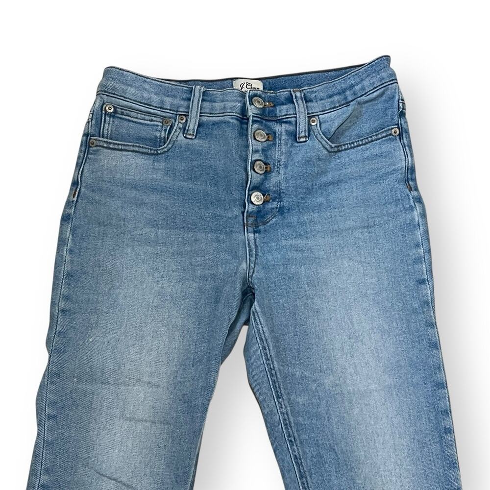 J Crew Denim Women’s 26 Billie 10” Demi Boot Crop Jeans Mid Rise Button Fly - Picture 3 of 14